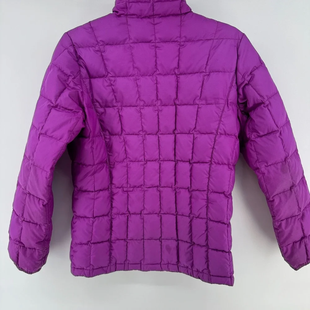 Marmot Jacket Kids Large Purple Puffer 700 Down Fill Youth Outdoors Full Zip